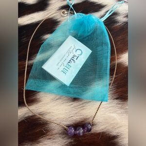 New authentic Tula blue Purple amethyst Necklace